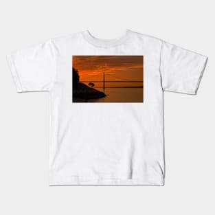 Bridge Under Sunset Sky - 1 © Kids T-Shirt